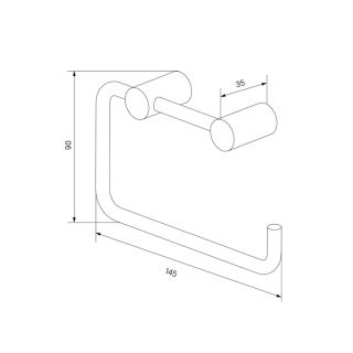 Держатель для туалетной бумаги IDDIS Petite графит PETGM00i43